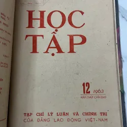 Tạp chí Học Tập (Số 1 đến 12 năm 1963) - Trung ương Đảng Lao động Việt Nam 798720