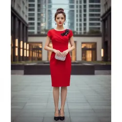 Đầm công sở  711724