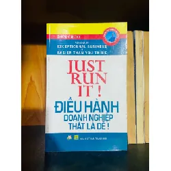 [Sách Cũ SCGR] Just run it! - Dick Cross MARKETING KINH DOANH VAVO0810