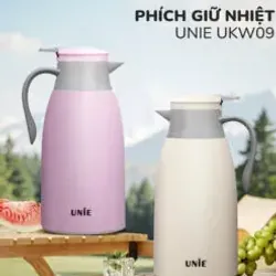 🔥 Phích giữ nhiệt UNIE UKW09-P – Giữ nóng/lạnh lâu, dung tích tiện lợi, chuẩn bền bỉ! 716063