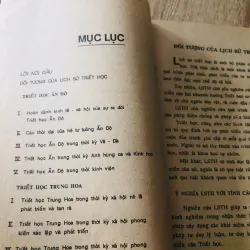 LỊCH SỬ TRIẾT HỌC PHƯƠNG ĐÔNG 994303
