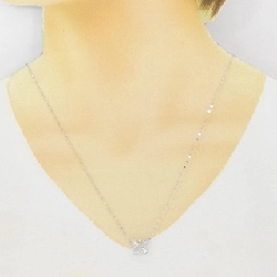 K18WG Bướm Kim Cương Dây Chuyền 0.01CT - Hàng hiệu Chính hãng 860613