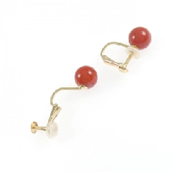 K18YG Bông tai san hô 8.1mm - Hàng hiệu Chính hãng 877873