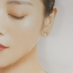 K18YG Hoa Tai Kim Cương 0.501CT - Hàng hiệu Chính hãng 866547