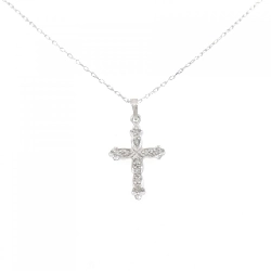 Dây chuyền kim cương 750WG/K18WG - Hàng hiệu Chính hãng 0.09CT