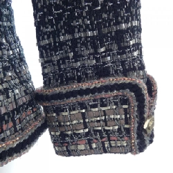 【Mã giảm giá】Áo khoác không cổ CHANEL 640358