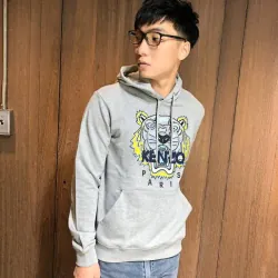 Áo hoodie Kenzo Paris thêu mặt cọp (đầu hổ) trước ngực 760775