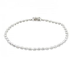 K18WG Vòng tay kim cương 1.00CT - Hàng hiệu Chính hãng 870150