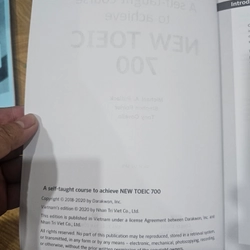 New toeic 700 (Sách tiếng anh) đã có dùng một số trang 528908