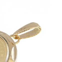 K18YG(枠) Mặt dây chuyền đồng xu - Hàng hiệu Authentic 870148