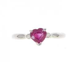 Nhẫn ruby hình trái tim PT900 0.63CT 667915