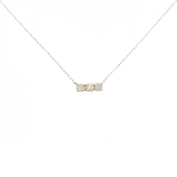 K18YG Ba viên đá kim cương Dây chuyền 0.15CT - Hàng hiệu Chính hãng