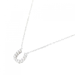 Dây chuyền kim cương hình móng ngựa K18WG 0.07CT - Hàng hiệu Authentic 858341