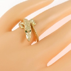 Nhẫn ngọc lục bảo K18YG Alligator - Hàng hiệu Authentic 854510