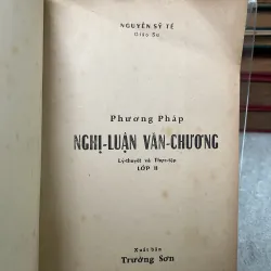 PHƯƠNG PHÁP NGHỊ LUẬN VĂN CHƯƠNG - NGUYỄN SỸ TẾ 760729