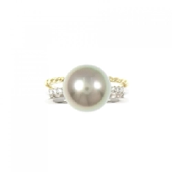 Nhẫn ngọc trai đen PT900/K18YG 10.0mm - Hàng hiệu Authentic 855453