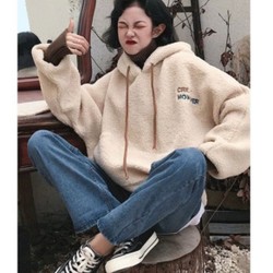 Áo hoodie lông tiểu thư ulzzang freesize