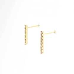 Bông tai kim cương 4゜C - Hàng hiệu Authentic 843553