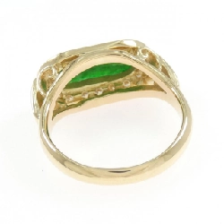 Nhẫn Ngọc Bích K18YG - Hàng hiệu Chính hãng 851895