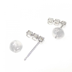 K18WG Ba viên đá quý Bông tai - Hàng hiệu Chính hãng 865120