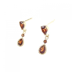 K18YG Garnet Bông tai - Hàng hiệu Chính hãng 869359