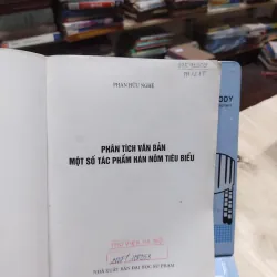 sách: Phân tích văn bản một số tác phẩm Hán Nôm tiêu biểu -  Phan Hữu Nghệ (A1) 565507