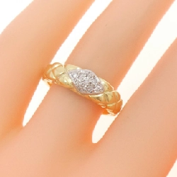 Nhẫn kim cương K18YG/PT900 0.06CT 671785