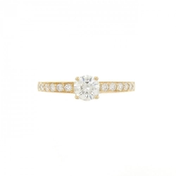 Nhẫn kim cương K18YG 0.39CT 671538