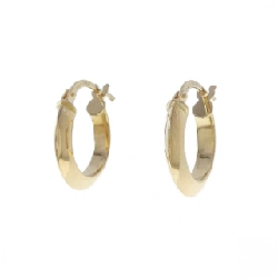 Bông tai hoop 750YG - Hàng hiệu Authentic