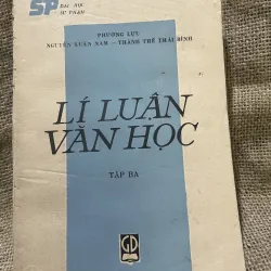 Lý luận văn học - tập 3