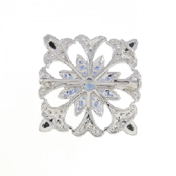 K18WG Đá màu Brooch - Hàng hiệu Chính hãng 869713