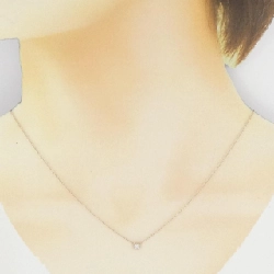 K18PG Solitaire Dây chuyền kim cương 0.10CT - Hàng hiệu Chính hãng 858112