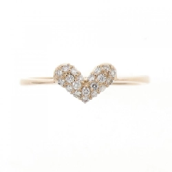 Nhẫn kim cương hình trái tim K18PG 0.10CT 667232