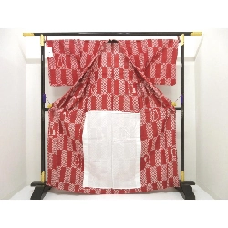 Yukata nữ, xử lý shibori, kích thước F - Hàng hiệu Authentic 876204