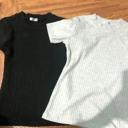 Áo Babytee ôm body xám nhạt