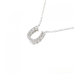 Dây chuyền kim cương hình móng ngựa K18WG 0.07CT - Hàng hiệu Authentic 858341