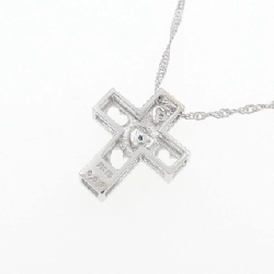 K18WG Đan Chéo × Trái Tim Dây Chuyền Kim Cương 0.03CT - Hàng hiệu Chính hãng 860835