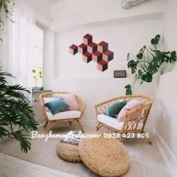 Ghế sofa đơn mây vuông hiện đại 574469