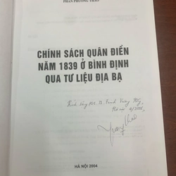 Chính sách quân điền năm 1839 ở Bình Định 291536