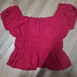 Áo nhún thun vải linen size l mặc 1 lần  722431