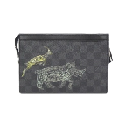 Túi đeo vai Louis Vuitton Damier Graphite Stamp Gaston Wearable Wallet N64608 611532