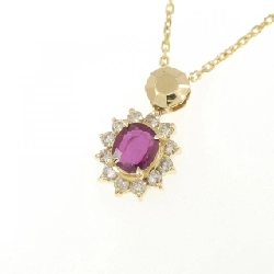Dây chuyền ruby K18YG 0.25CT - Hàng hiệu chính hãng 857024