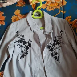 Sơ mi kẻ thêu Asos 977723