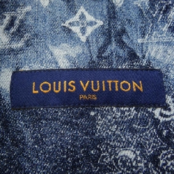 Áo sơ mi denim tay ngắn họa tiết monogram Louis Vuitton 895297