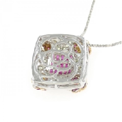 K18 Ba màu Đá quý Dây chuyền - Hàng hiệu Chính hãng 861101