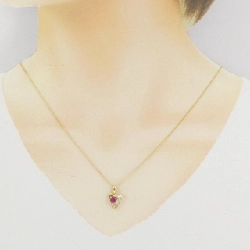 K18YG Dây chuyền Ruby - Hàng hiệu Chính hãng 860430