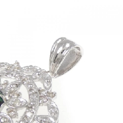 K18WG Trapezite Emerald Pendant 0.866CT - Hàng hiệu Authentic 866156