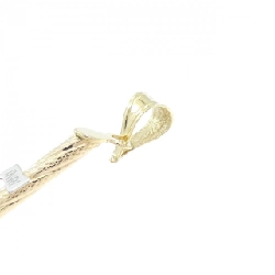 K18YG/K18WG Mặt dây chuyền hình chữ thập - Hàng hiệu Authentic 863894