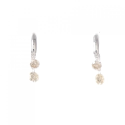 K18WG Bông tai kim cương 0.50CT - Hàng hiệu Chính hãng