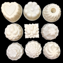 Bộ 10 khuôn rau câu trung thu - Khuôn trắng loại 10 cm – Mã số 1184 338473